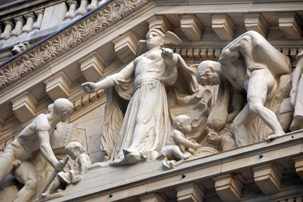 18-5 Integrity Protecting the Works of Man By John Quincy Adams Ward On Pediment Of New York Stock Exchange In New York Financial District